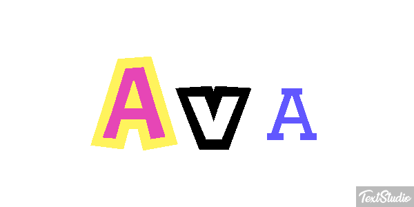 Ava Text effect