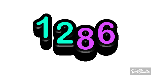 1286 Text effect