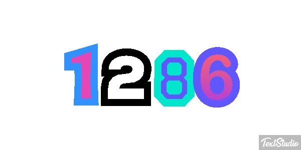 1286 Text effect