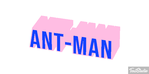 Ant-Man Efecto de texto