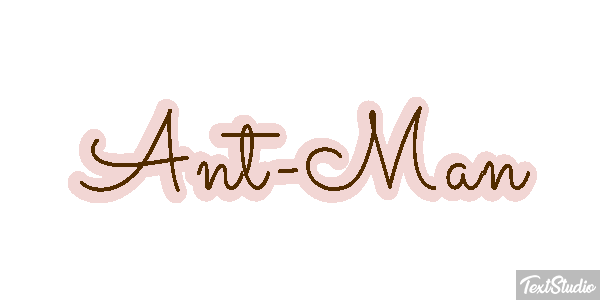 Ant-Man Efecto de texto