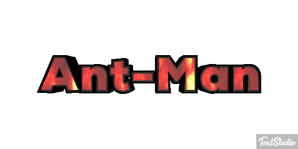Ant-Man Efecto de texto