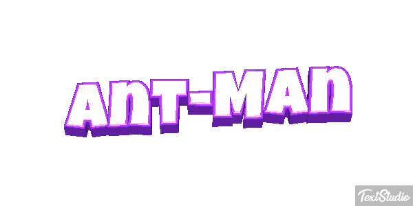 Ant-Man Efecto de texto
