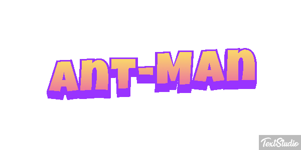 Ant-Man Efecto de texto