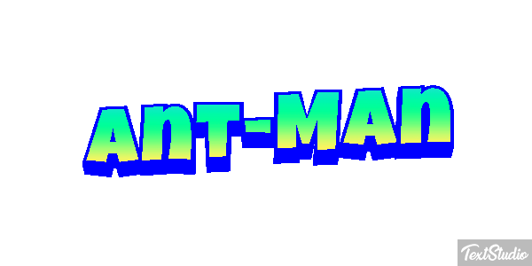Ant-Man Efecto de texto