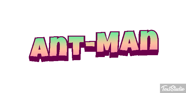 Ant-Man Efecto de texto