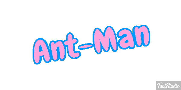 Ant-Man Efecto de texto