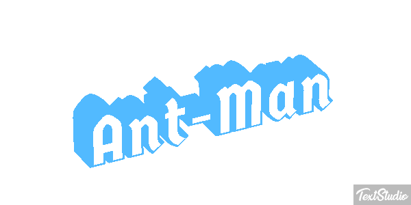 Ant-Man Efecto de texto