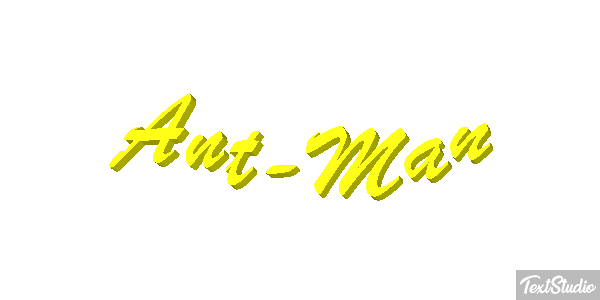 Ant-Man Efecto de texto