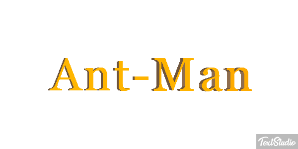 Ant-Man Efecto de texto