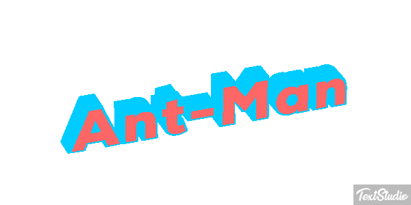 Ant-Man Efecto de texto