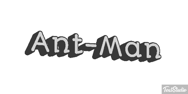 Ant-Man Efecto de texto