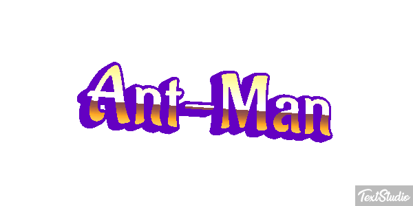Ant-Man Efecto de texto