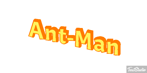 Ant-Man Efecto de texto