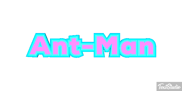 Ant-Man Efecto de texto