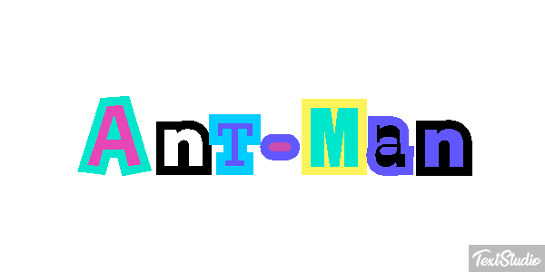 Ant-Man Efecto de texto