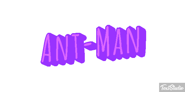 Ant-Man Efecto de texto