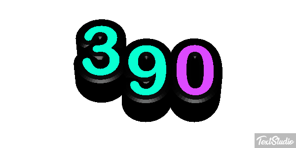 390 Текстовый эффект