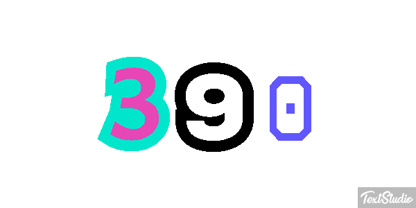 390 Текстовый эффект