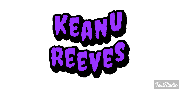 Keanu Reeves Text effect