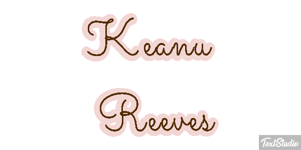 Keanu Reeves Text effect