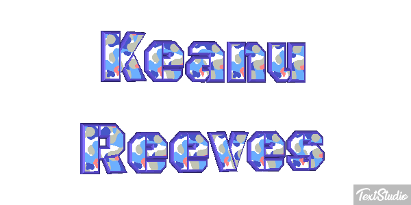 Keanu Reeves Text effect