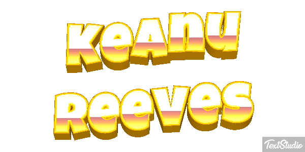 Keanu Reeves Text effect