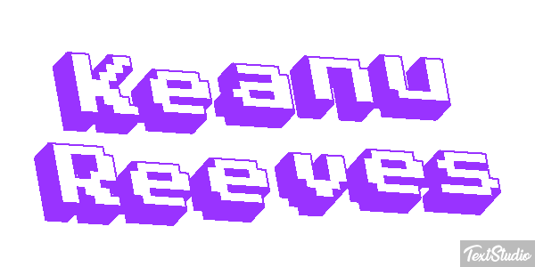 Keanu Reeves Text effect