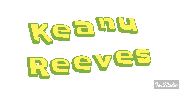 Keanu Reeves Text effect