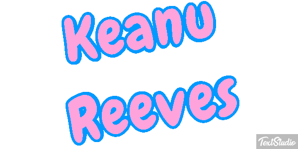 Keanu Reeves Text effect