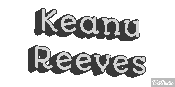 Keanu Reeves Text effect