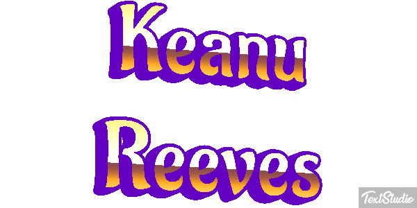 Keanu Reeves Text effect