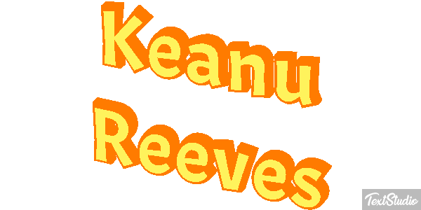 Keanu Reeves Text effect