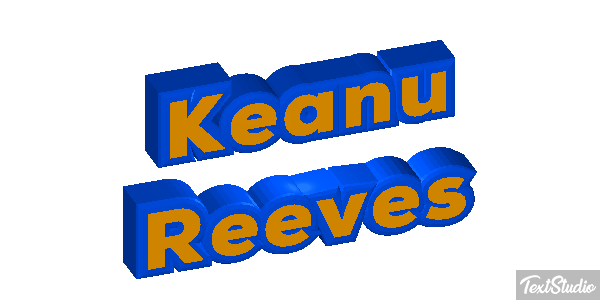 Keanu Reeves Text effect