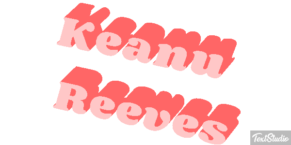 Keanu Reeves Text effect