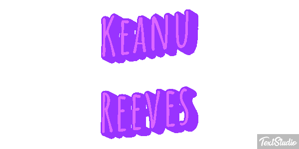 Keanu Reeves Text effect