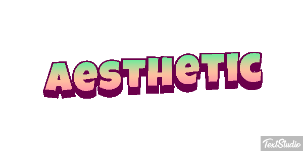 Aesthetic Efeito do texto