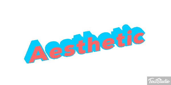Aesthetic Efeito do texto