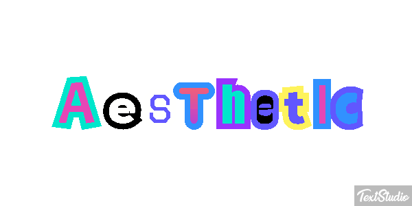 Aesthetic Efeito do texto