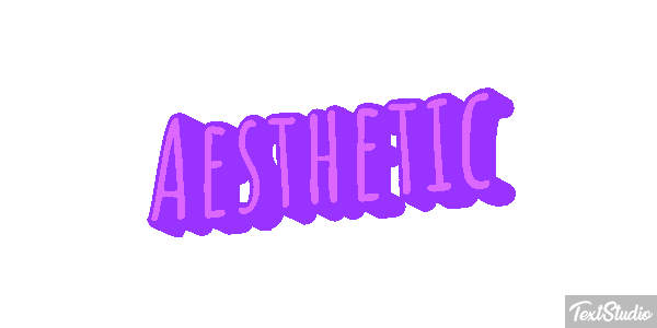 Aesthetic Efeito do texto