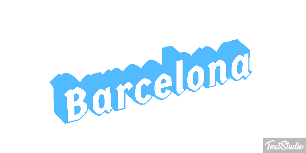 Barcelona Tekst effect