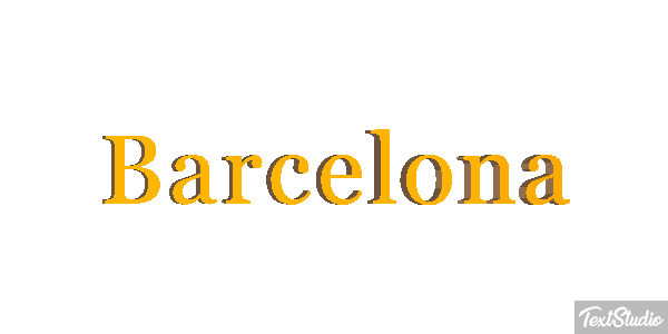 Barcelona Tekst effect