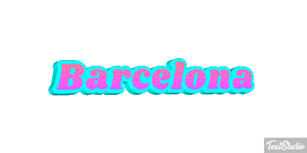 Barcelona Tekst effect