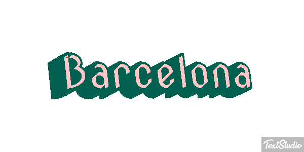 Barcelona Tekst effect