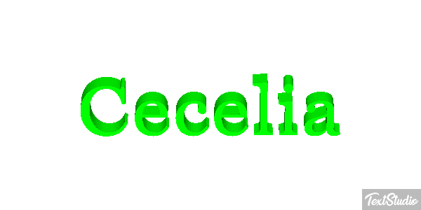 Cecelia Texteffekt
