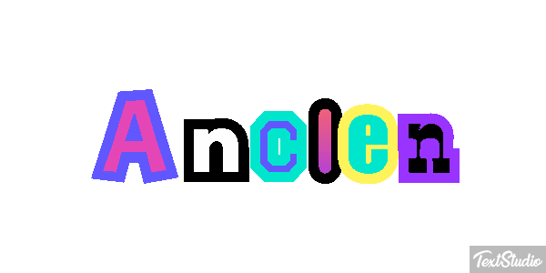 Ancien Efeito do texto