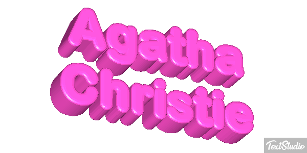 Agatha Christie Text effect