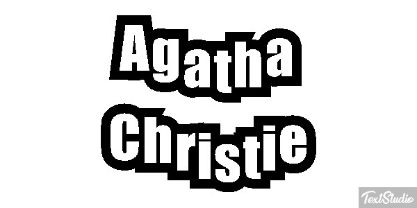 Agatha Christie Text effect