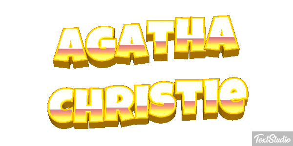 Agatha Christie Text effect