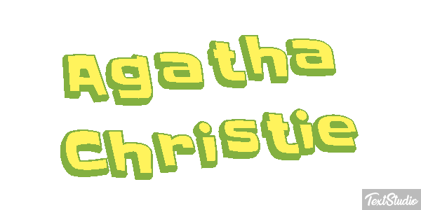 Agatha Christie Text effect